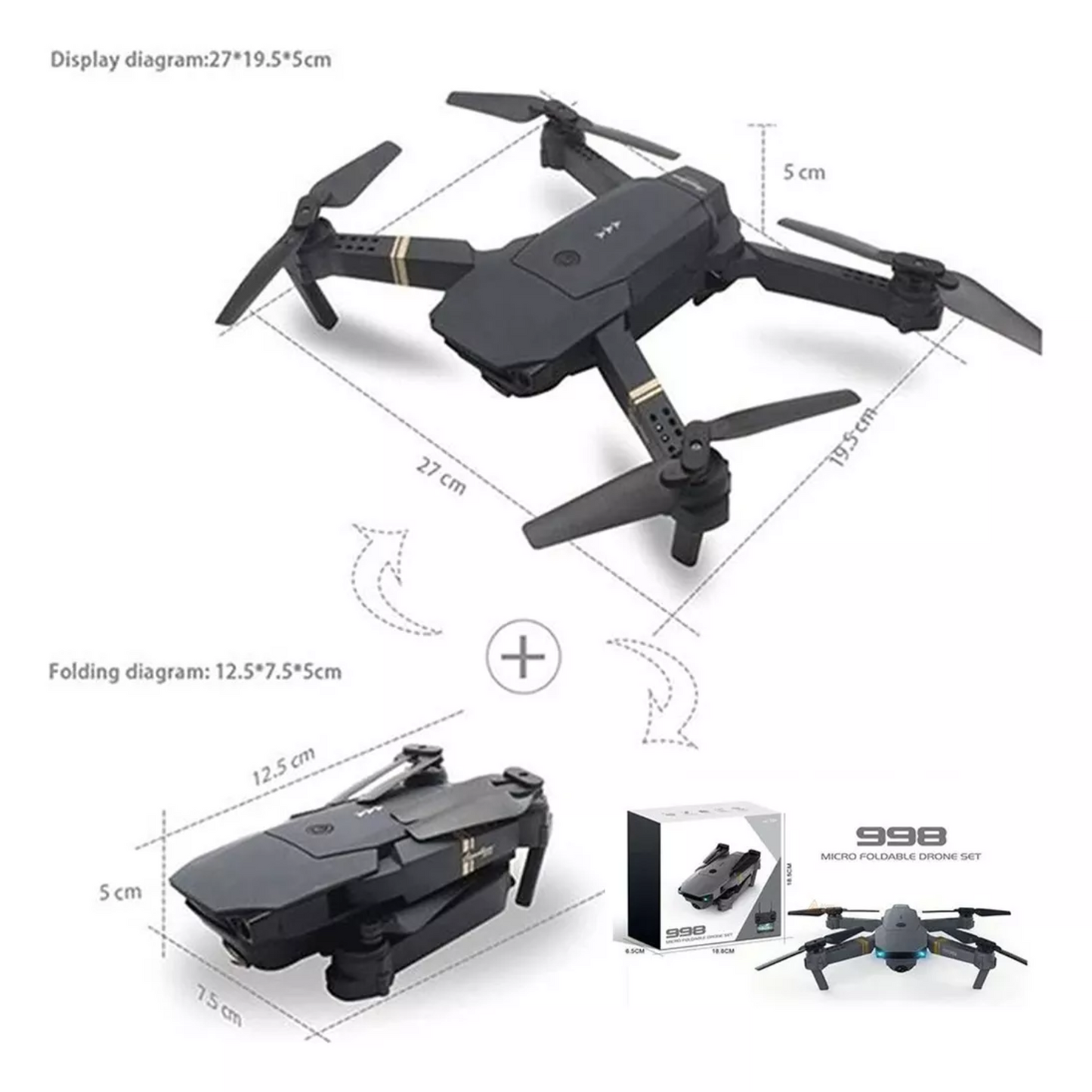 Nuevo Dron Plegable HD FPV