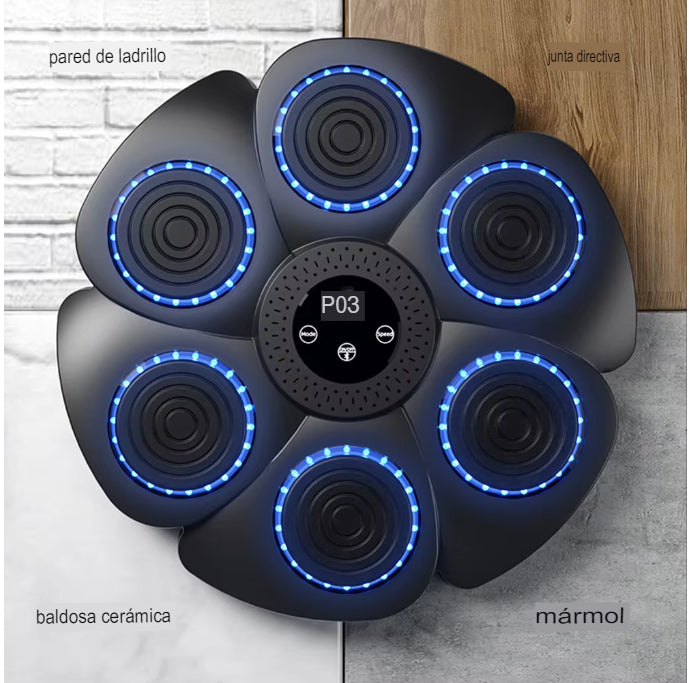 Máquina de boxeo con música bluetooth