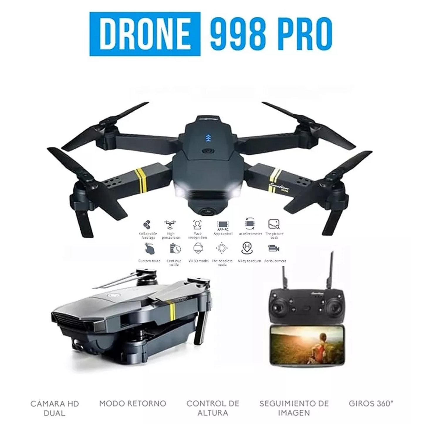 Nuevo Dron Plegable HD FPV